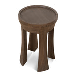 Ex Display - Frodo 34.5cm Round Side Table - Walnut Side Table Nicki-Core