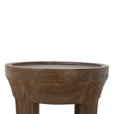 Ex Display - Frodo 34.5cm Round Side Table - Walnut Side Table Nicki-Core