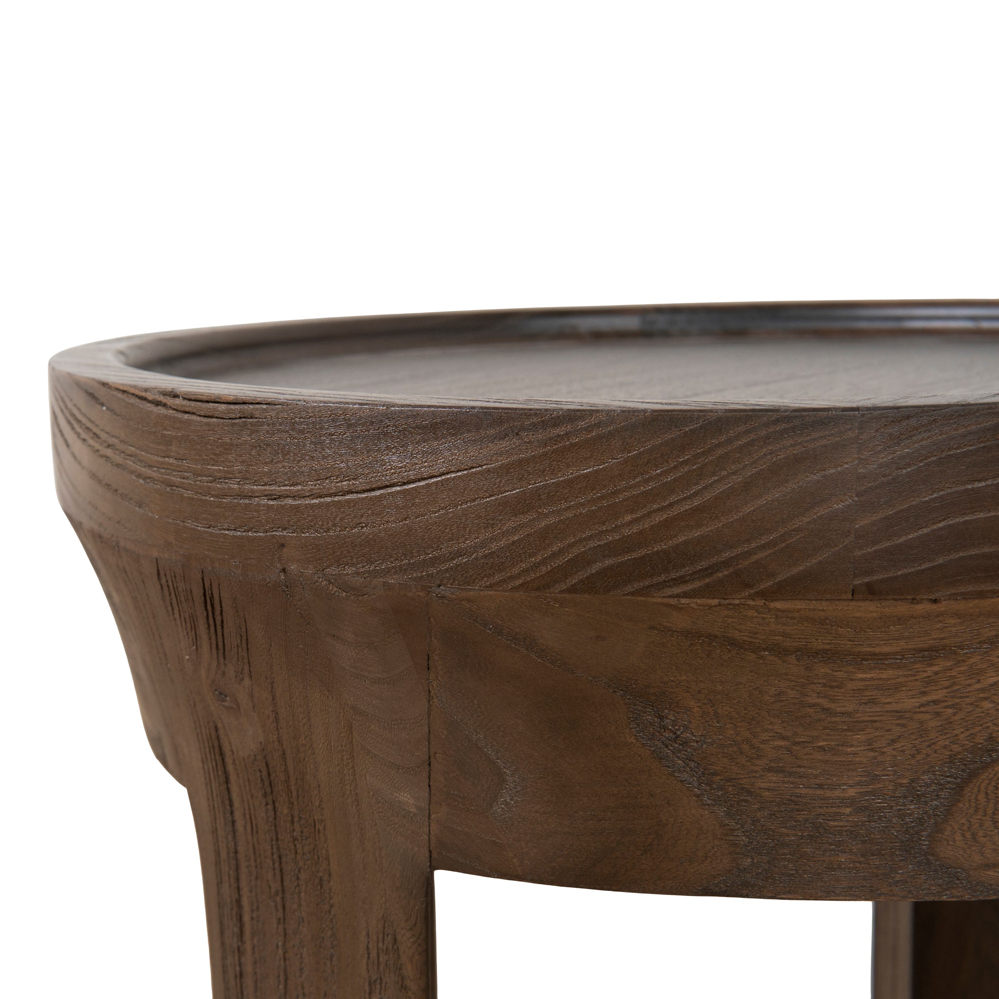 Ex Display - Frodo 34.5cm Round Side Table - Walnut Side Table Nicki-Core
