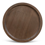 Ex Display - Frodo 34.5cm Round Side Table - Walnut Side Table Nicki-Core