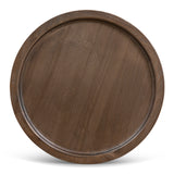 Ex Display - Frodo 34.5cm Round Side Table - Walnut Side Table Nicki-Core