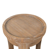 Frodo 34.5cm Round Side Table - Dark Natural Side Table Nicki-Core   