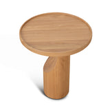 Ex Display - Mary 45cm Round Side Table - Natural Oak Side Table Oakwood-Core