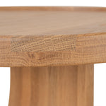Mary 45cm Round Side Table - Natural Oak Side Table Oakwood-Core