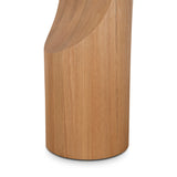 Mary 45cm Round Side Table - Natural Oak Side Table Oakwood-Core