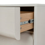 Annika 50cm Bedside Table - Ivory Oat Bedside Table Dwood-Core