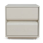 Annika 50cm Bedside Table - Ivory Oat Bedside Table Dwood-Core
