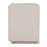 Annika 50cm Bedside Table - Ivory Oat Bedside Table Dwood-Core