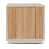 Annika 50cm Bedside Table - Ivory Oat Bedside Table Dwood-Core