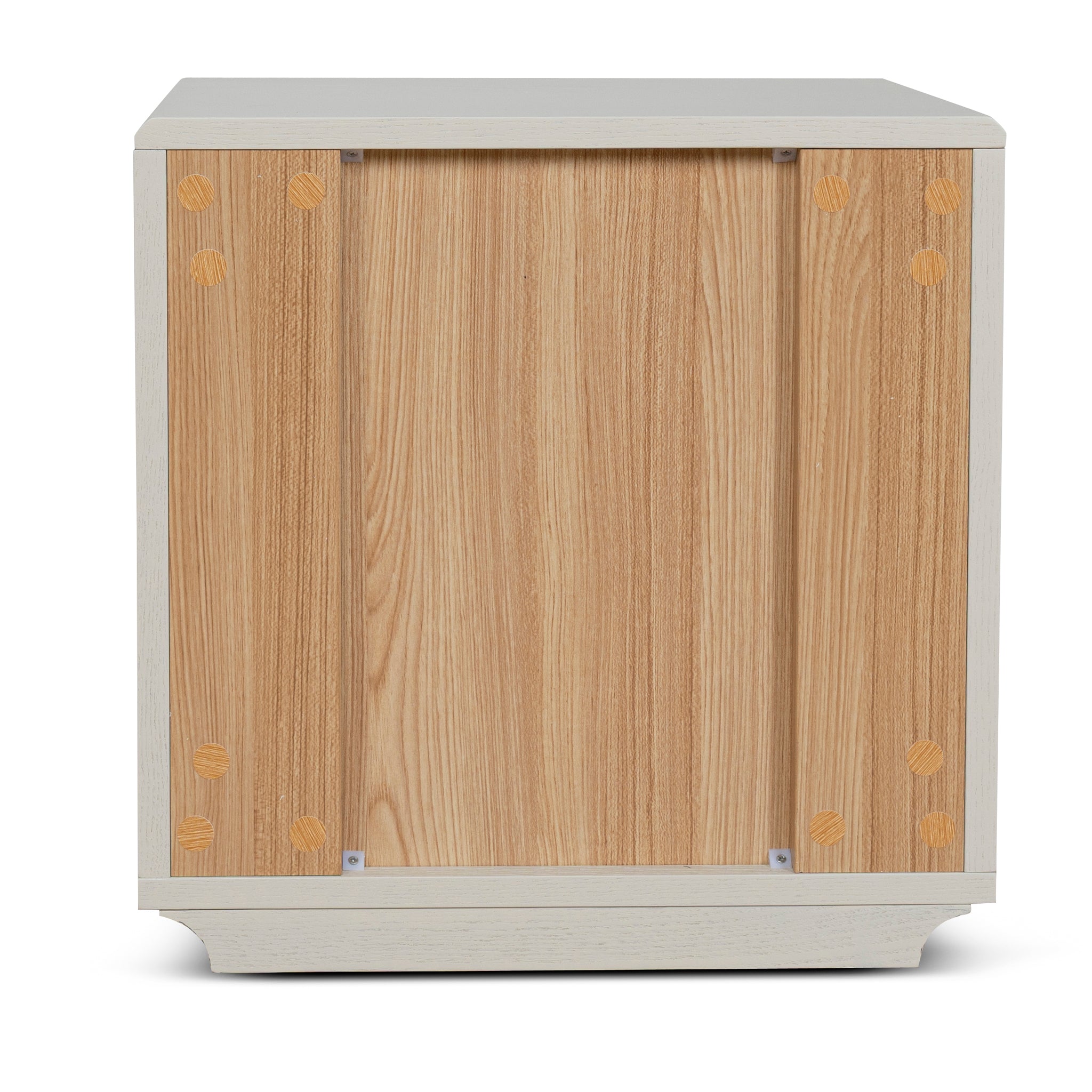 Annika 50cm Bedside Table - Ivory Oat Bedside Table Dwood-Core