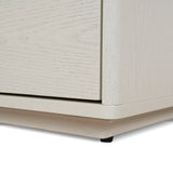 Annika 50cm Bedside Table - Ivory Oat Bedside Table Dwood-Core