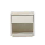 Sorell 50cm Travertine Bedside Table - Ivory Oat Bedside Table Dwood-Core