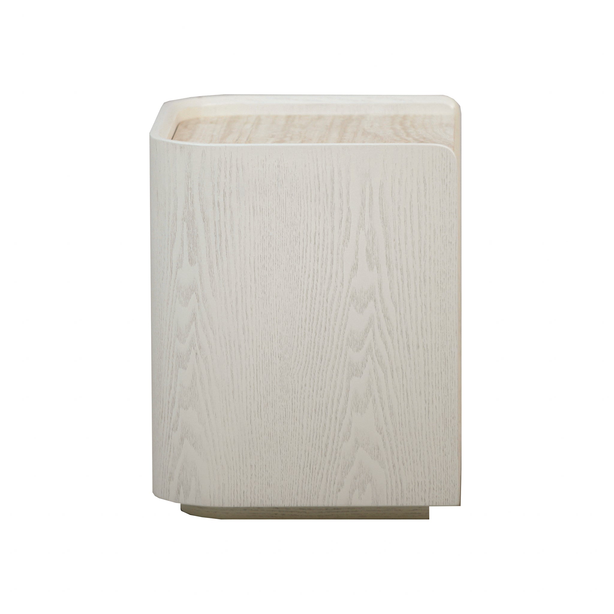 Sorell 50cm Travertine Bedside Table - Ivory Oat Bedside Table Dwood-Core