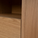 Haley 50cm Bedside Table - Natural Bedside Table KD-Core