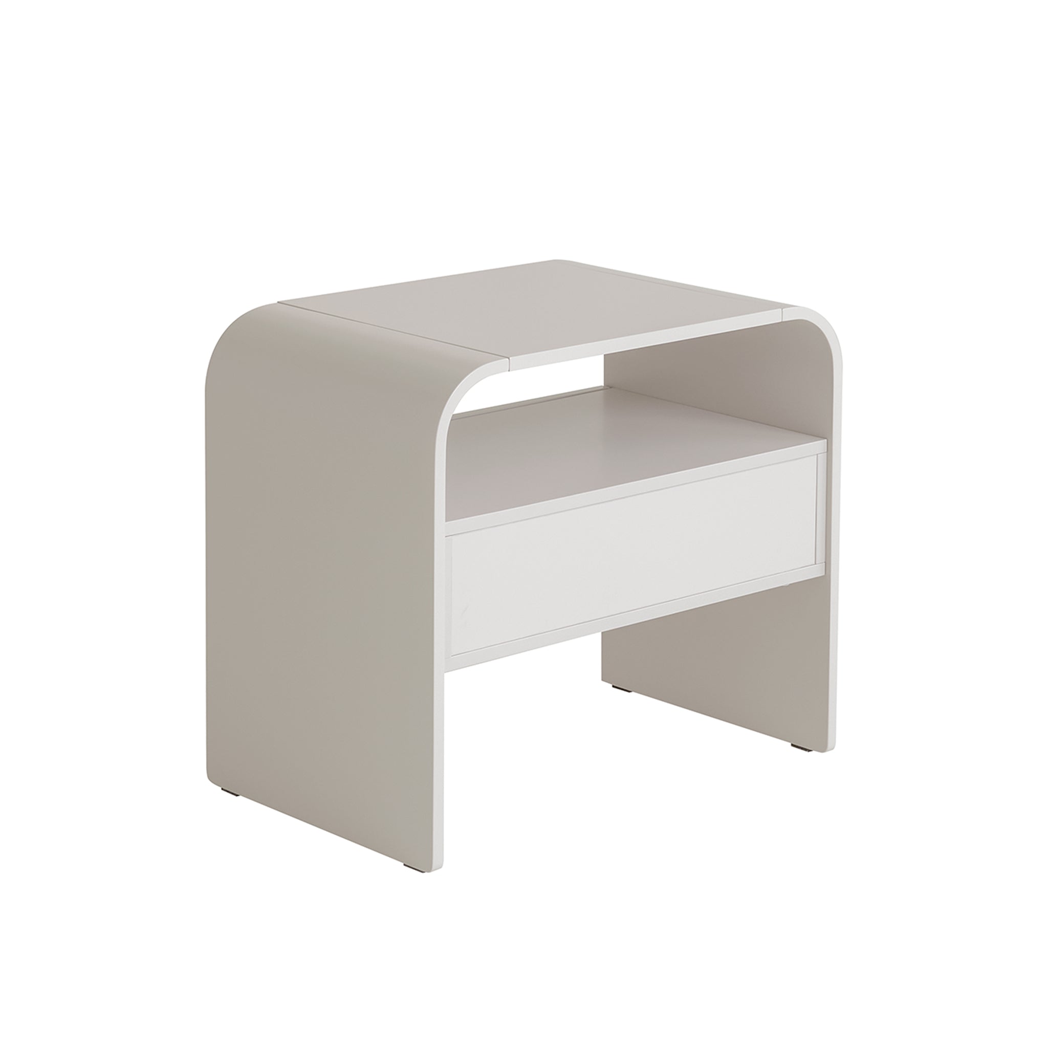 Ex Display - Chroma Bedside Table - Warm Grey Bedside Table Iggy-Core