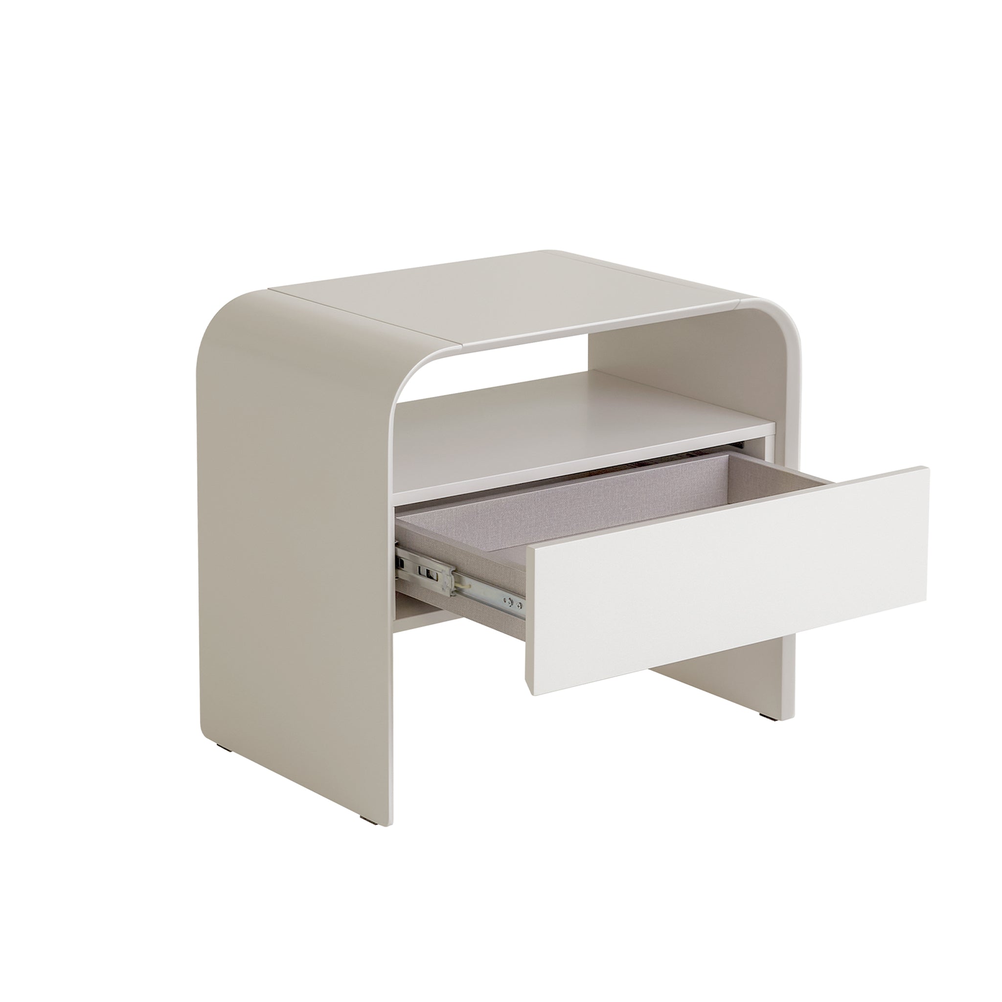 Ex Display - Chroma Bedside Table - Warm Grey Bedside Table Iggy-Core