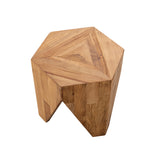 GoldLeaf Elm Side Table - Natural Side Table Iggy-Core