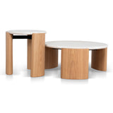 Marbela Nested Travertine Coffee Table - Natural Coffee Table NY-Core