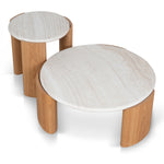 Marbela Nested Travertine Coffee Table - Natural Coffee Table NY-Core