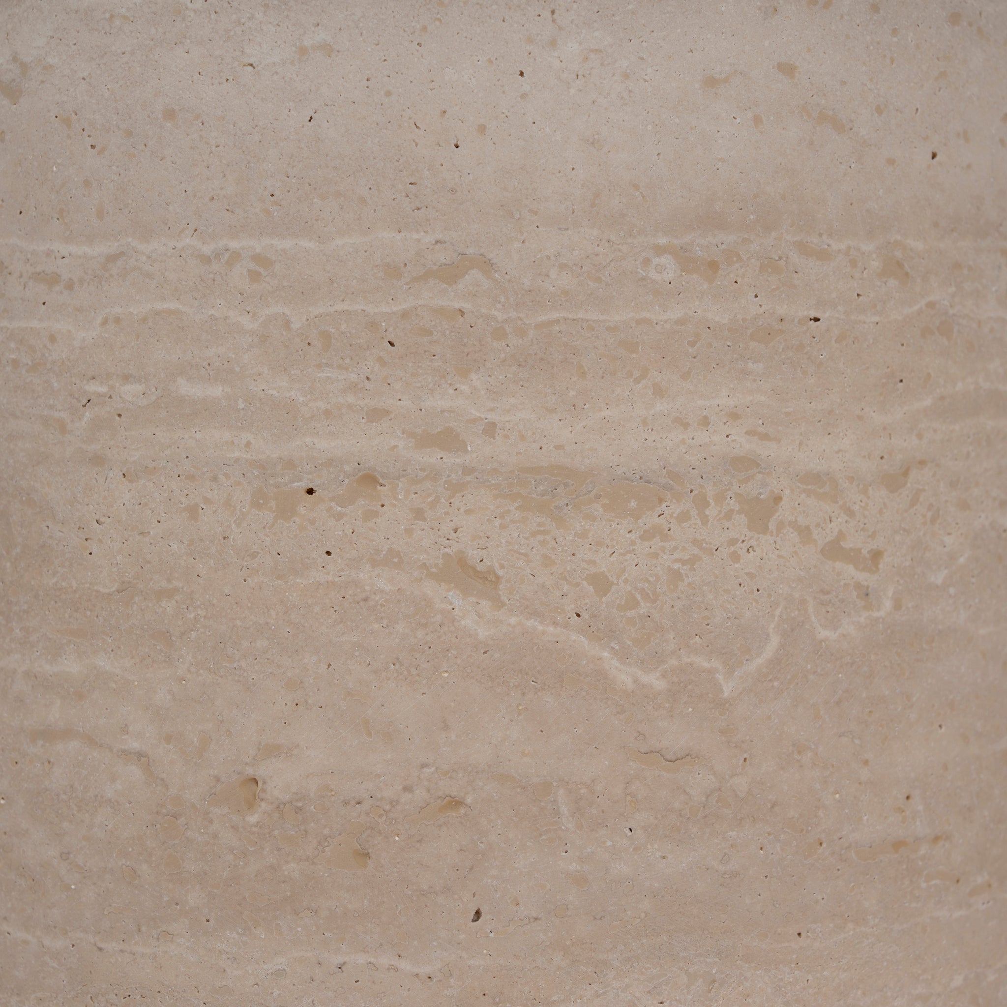 Pravina 45cm Matte White Side Table - Travertine Side Table NY-Core