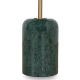 Pravina 45cm Brushed Gold Side Table - Green Crystal Side Table NY-Core