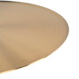 Pravina 45cm Brushed Gold Side Table - Green Crystal Side Table NY-Core