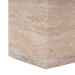 Hilaria 40cm Matte White Side Table - Natural Side Table NY-Core