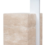 Hilaria 40cm Matte White Side Table - Natural Side Table NY-Core