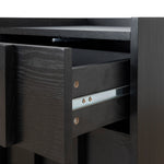 Ex Display - Kobus 50cm Bedside Table - Black Bedside Table KD-Core