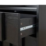 Ex Display - Kobus 50cm Bedside Table - Black Bedside Table KD-Core