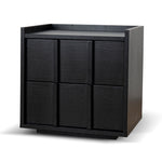 Ex Display - Kobus 50cm Bedside Table - Black Bedside Table KD-Core