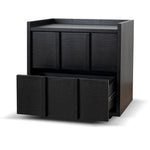 Ex Display - Kobus 50cm Bedside Table - Black Bedside Table KD-Core