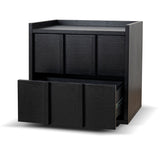 Ex Display - Kobus 50cm Bedside Table - Black Bedside Table KD-Core