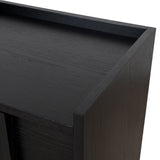 Ex Display - Kobus 50cm Bedside Table - Black Bedside Table KD-Core