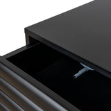 Vasuda 48cm Bedside Table - Matte Black Bedside Table KD-Core