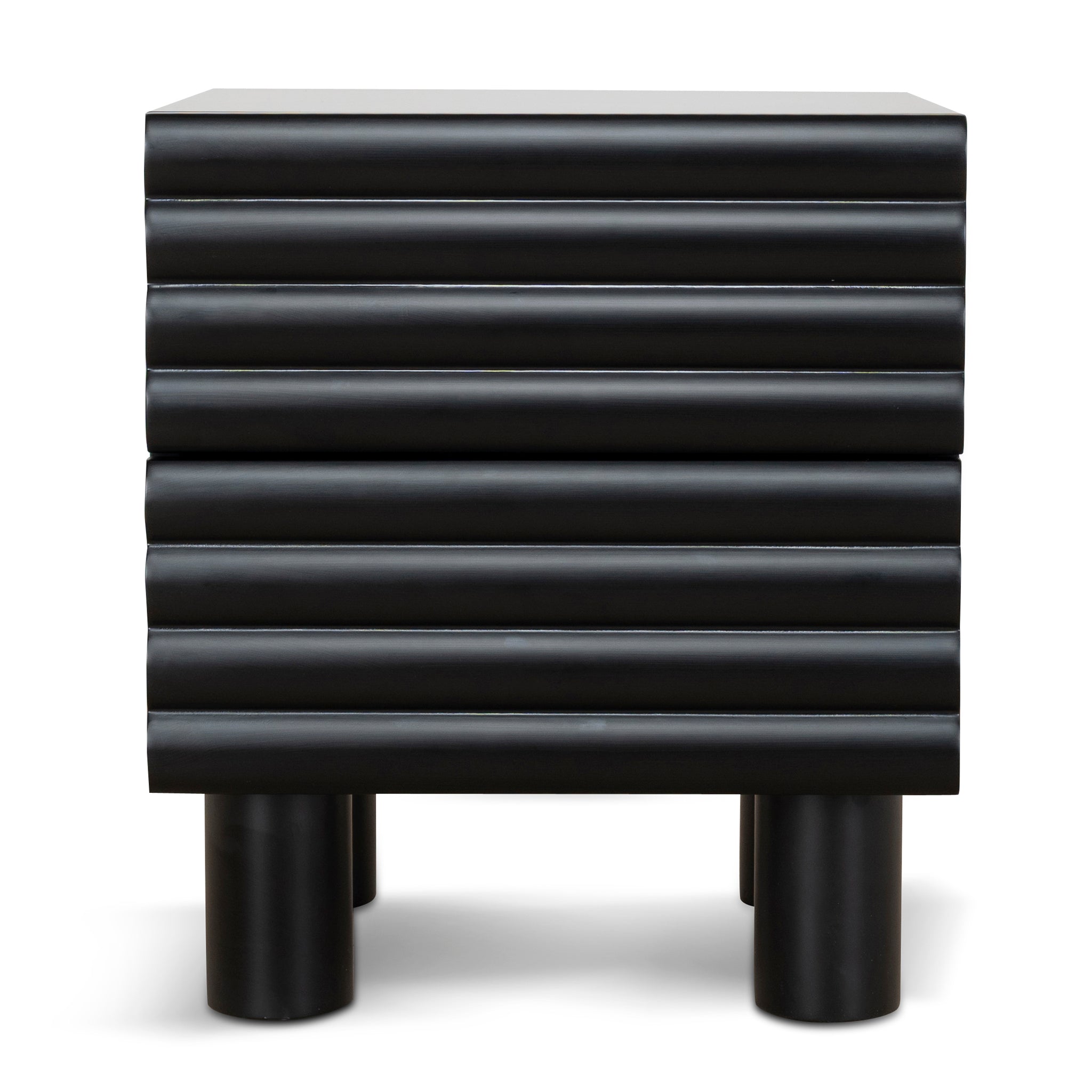 Ex Display - Vasuda 48cm Bedside Table - Matte Black Bedside Table KD-Core