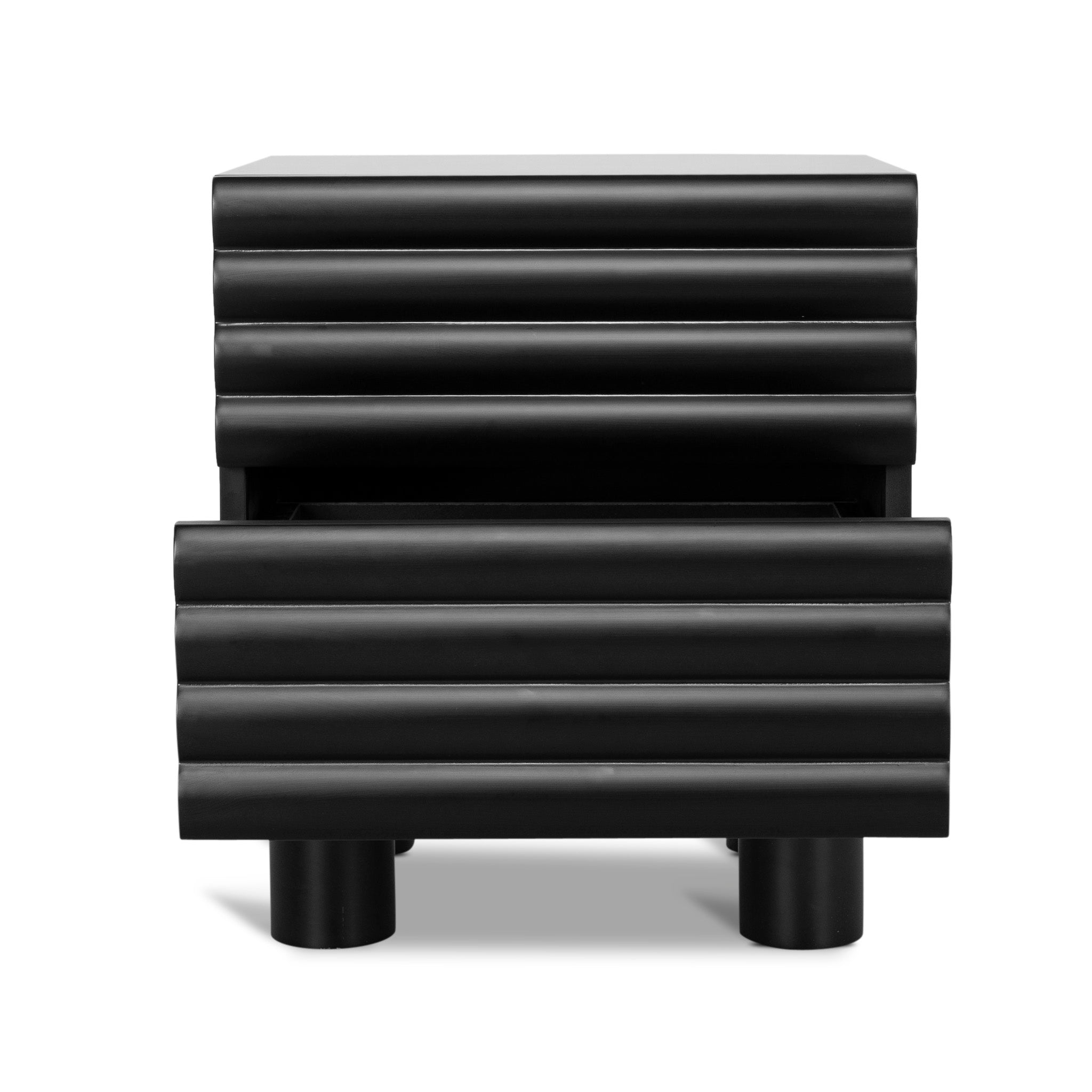 Vasuda 48cm Bedside Table - Matte Black Bedside Table KD-Core