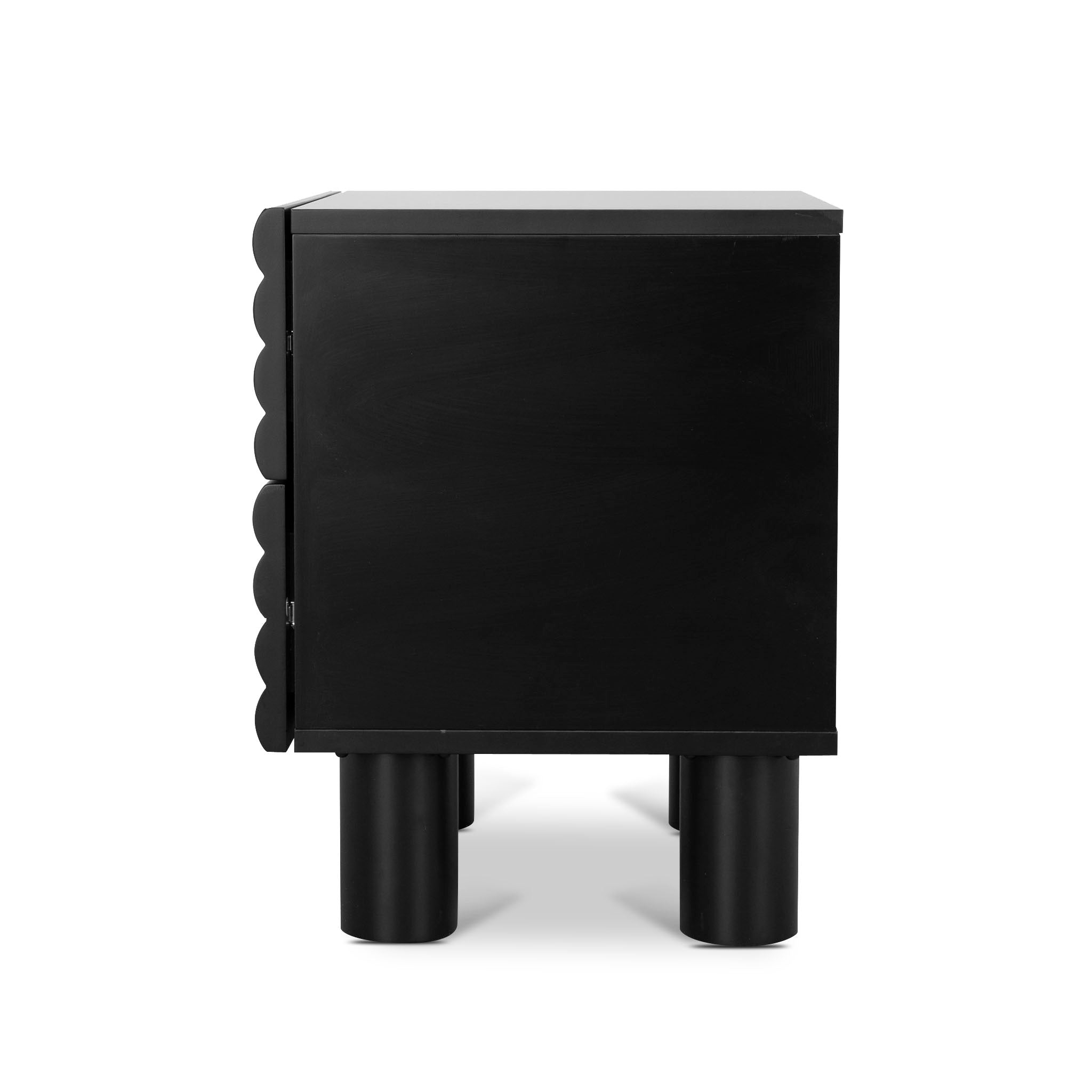Vasuda 48cm Bedside Table - Matte Black Bedside Table KD-Core