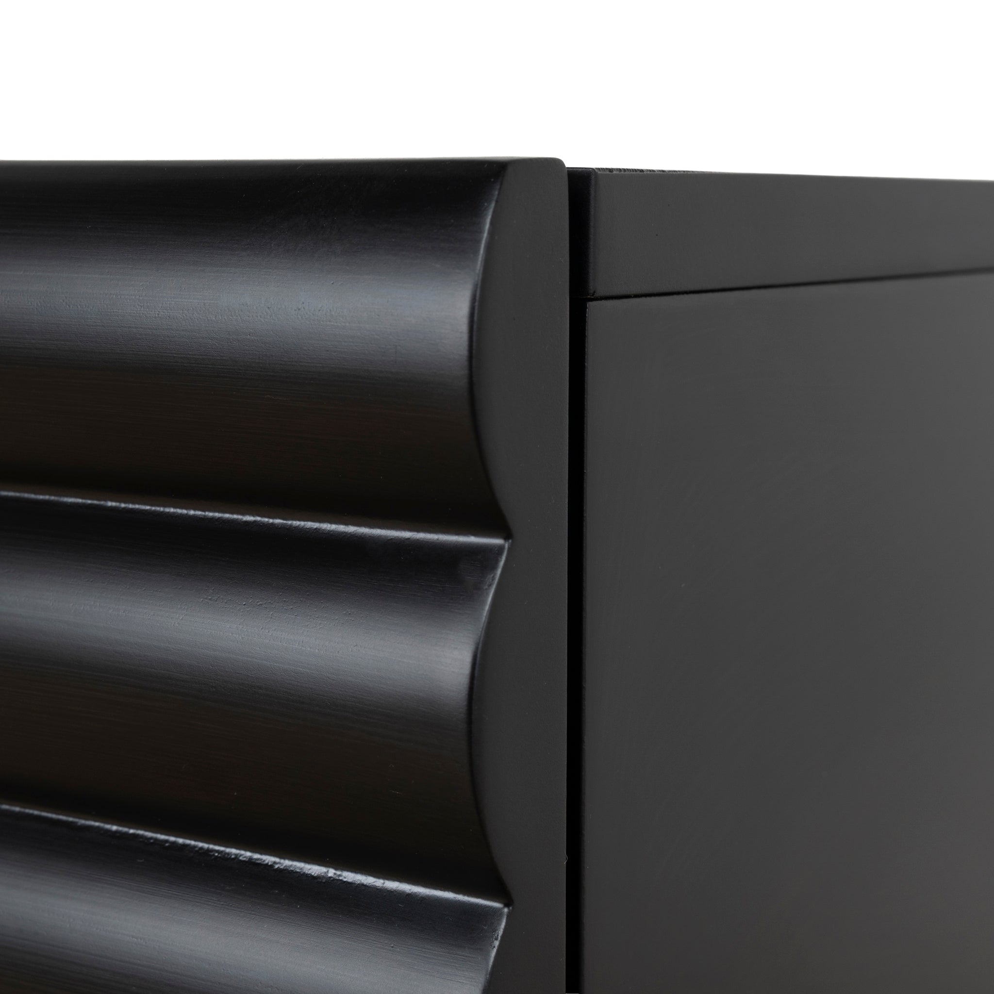 Vasuda 48cm Bedside Table - Matte Black Bedside Table KD-Core