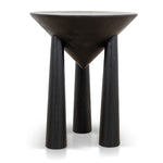 Ex Display - Prestige 45cm Round Side Table - Full Black Side Table Nicki-Core