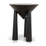 Ex Display - Prestige 45cm Round Side Table - Full Black Side Table Nicki-Core