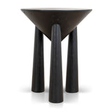 Ex Display - Prestige 45cm Round Side Table - Full Black Side Table Nicki-Core