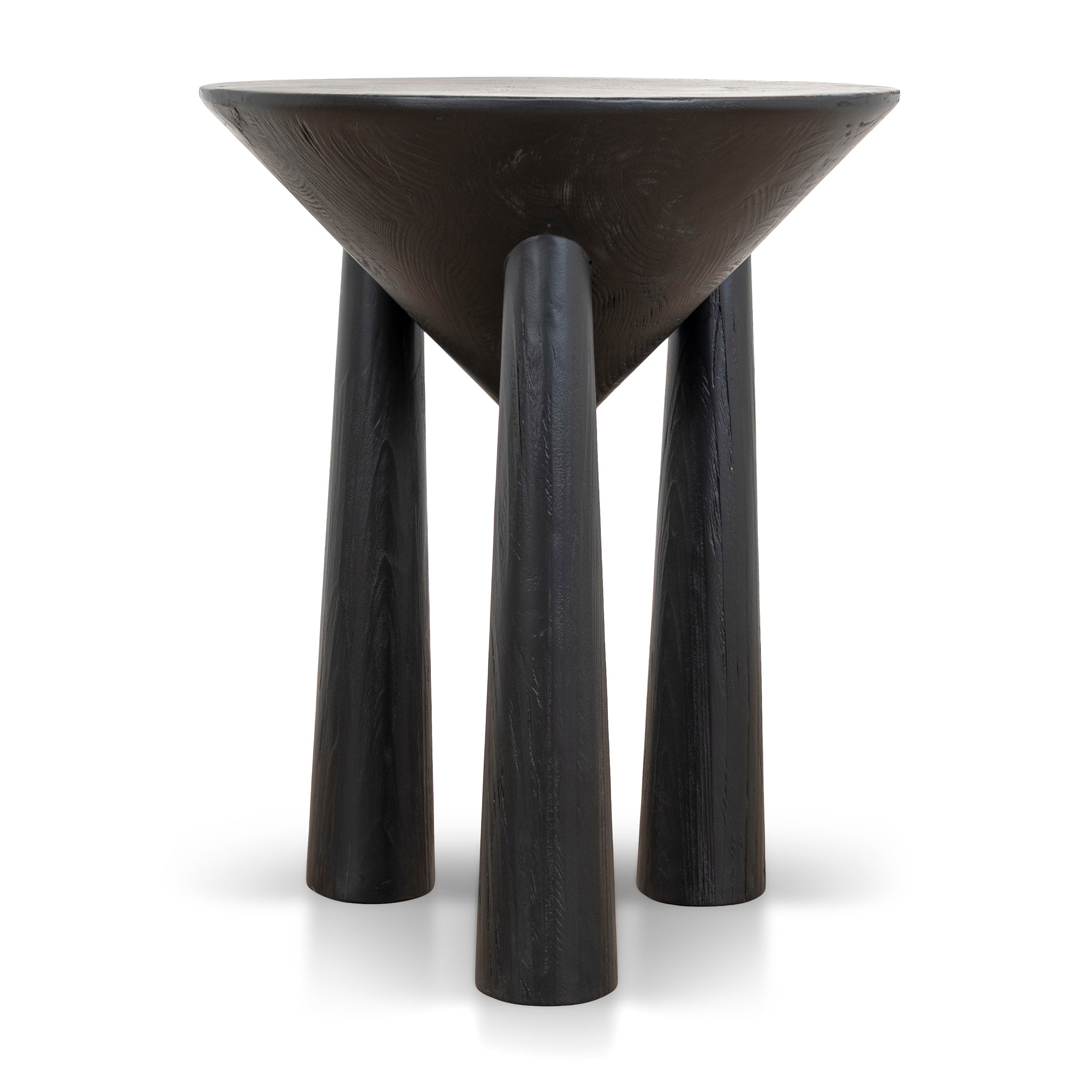 Ex Display - Prestige 45cm Round Side Table - Full Black Side Table Nicki-Core