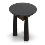Ex Display - Prestige 45cm Round Side Table - Full Black Side Table Nicki-Core