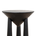 Ex Display - Prestige 45cm Round Side Table - Full Black Side Table Nicki-Core