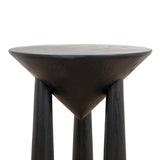 Ex Display - Prestige 45cm Round Side Table - Full Black Side Table Nicki-Core