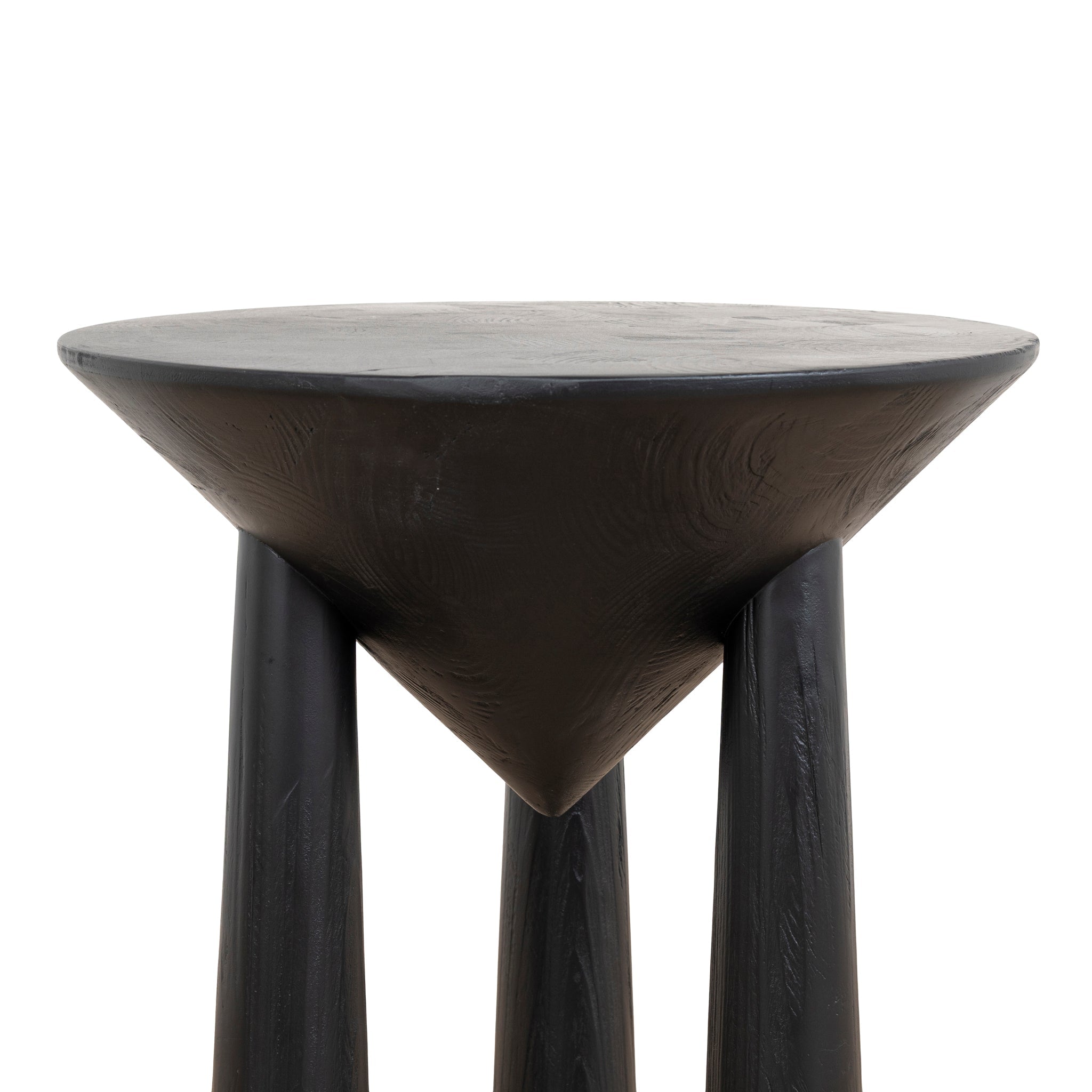 Ex Display - Prestige 45cm Round Side Table - Full Black Side Table Nicki-Core