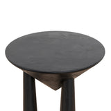 Ex Display - Prestige 45cm Round Side Table - Full Black Side Table Nicki-Core