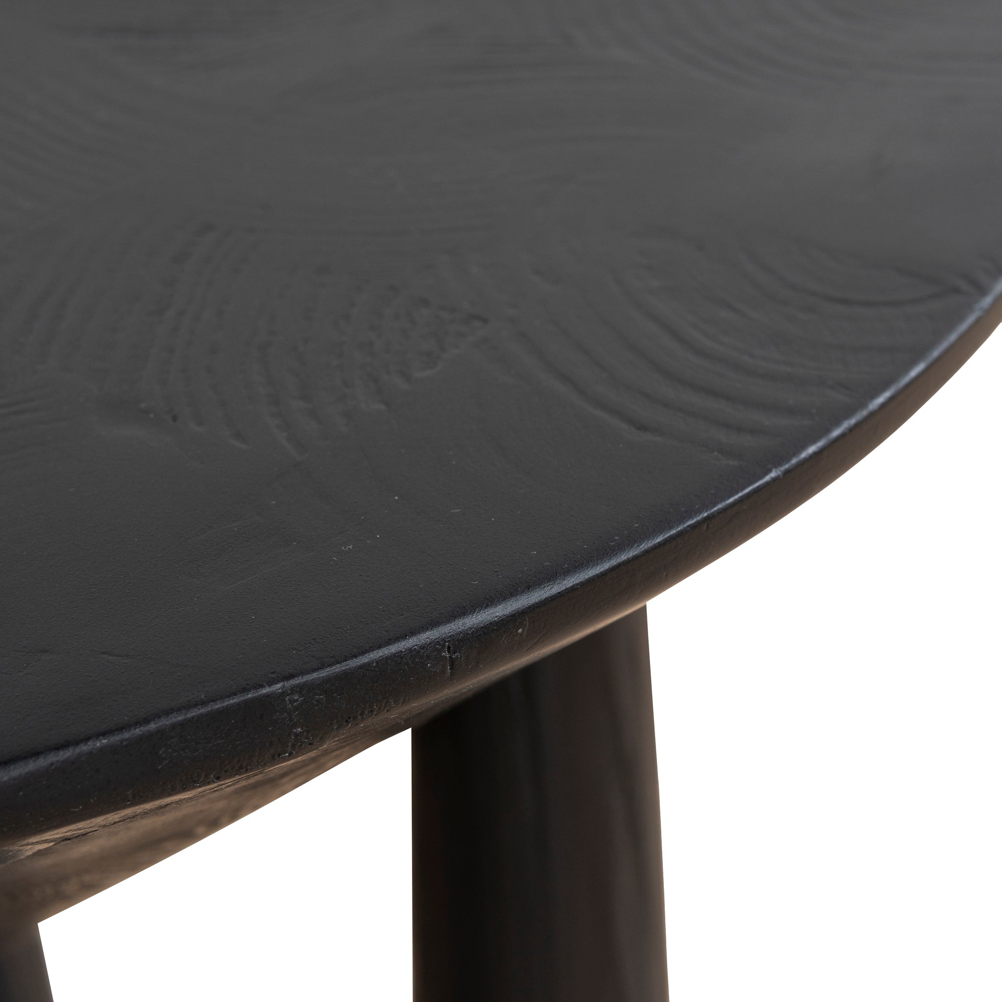 Ex Display - Prestige 45cm Round Side Table - Full Black Side Table Nicki-Core