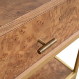 Ex Display - Evermore 50cm Square Bedside Table - Natural Bedside Table Nicki-Core